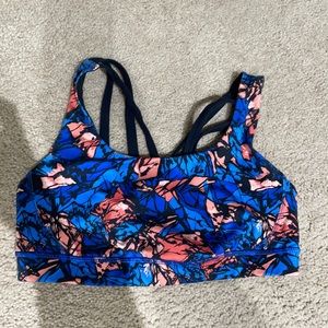 Lululemon multicolored sports bra, size 8